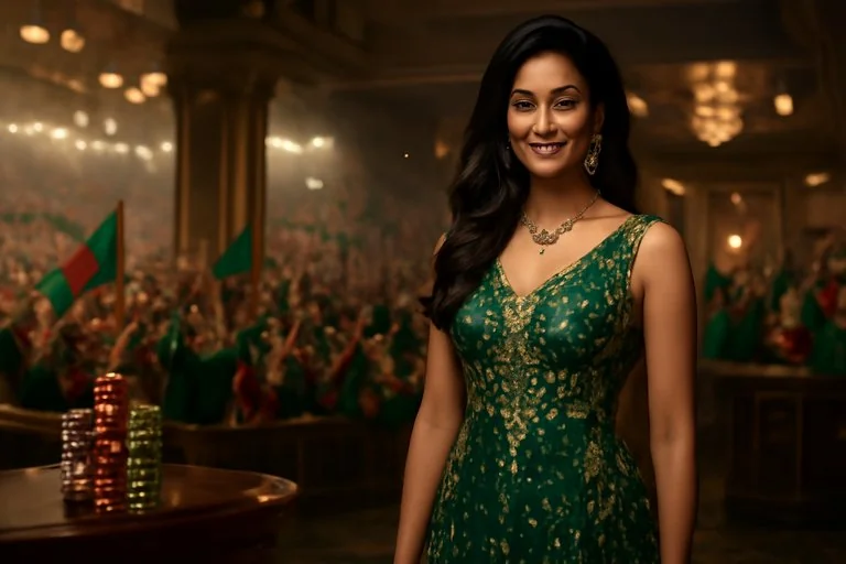 nbajee কার্ড টেবিলের কাছের দৃশ্য
